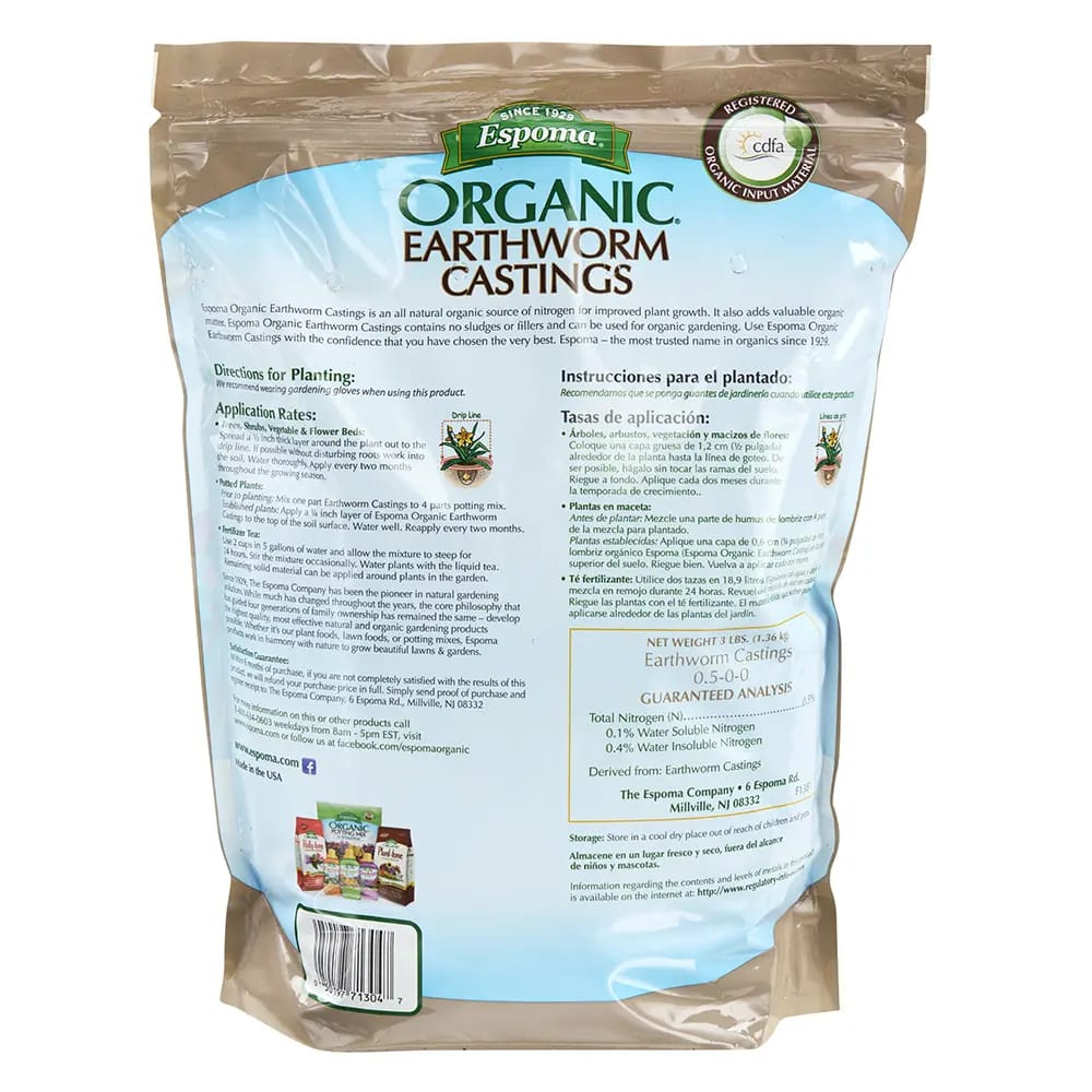 Espoma Earthworm Castings, 4 qt